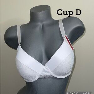Comfort Fit Push Up Light Padded T- Shirt 3 Hooks Bra Full Covered Underwire.